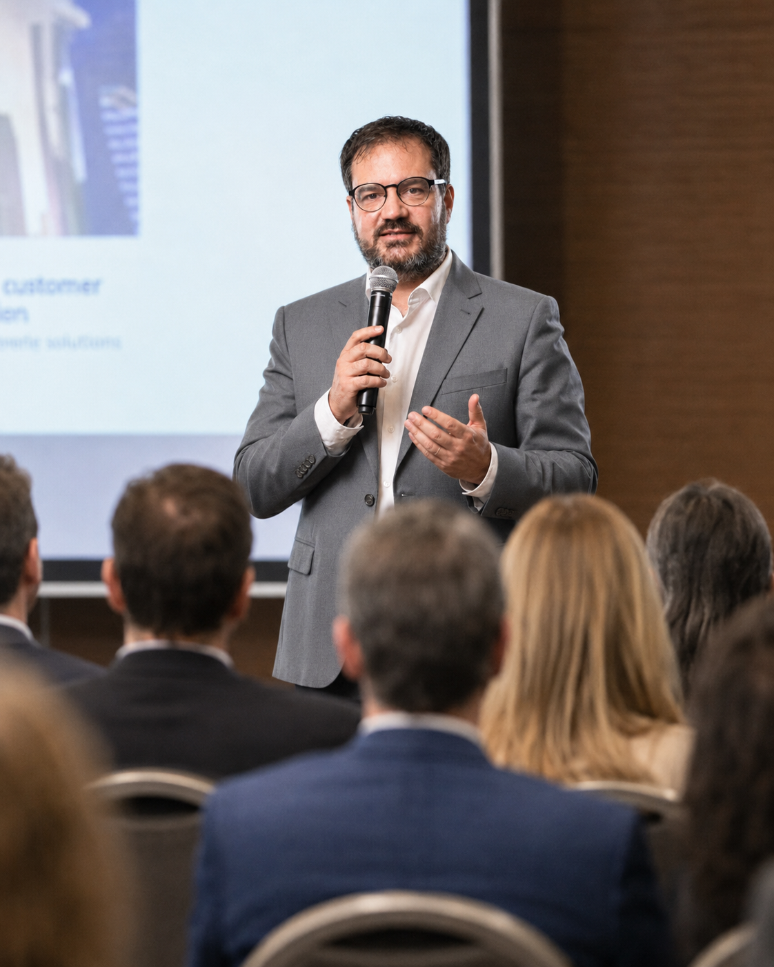 Alejandro Asunsolo dando una charla
